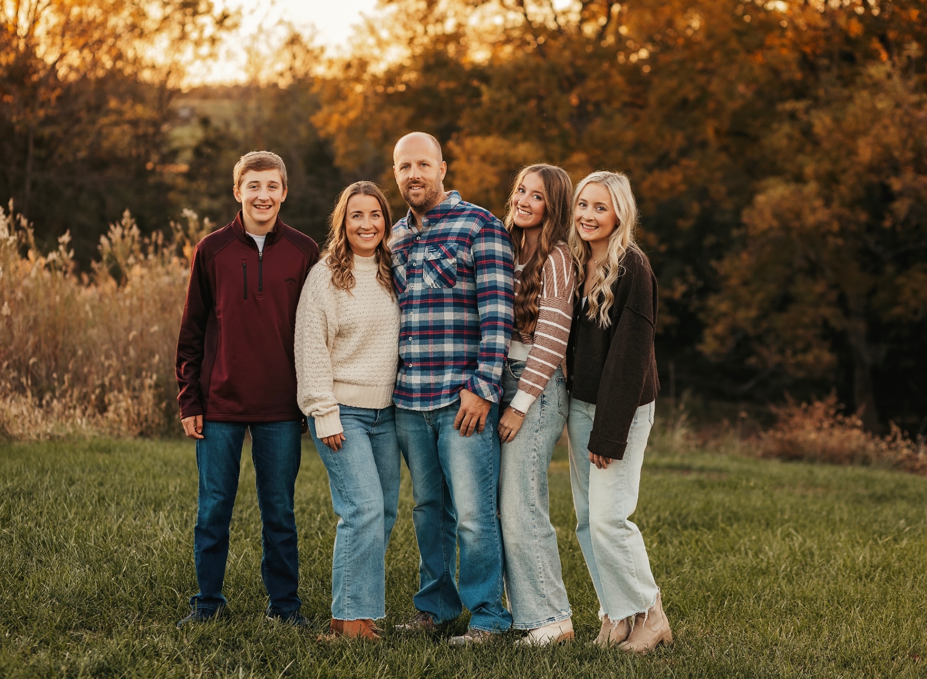 Shane Kampeter with his family in Jefferson City